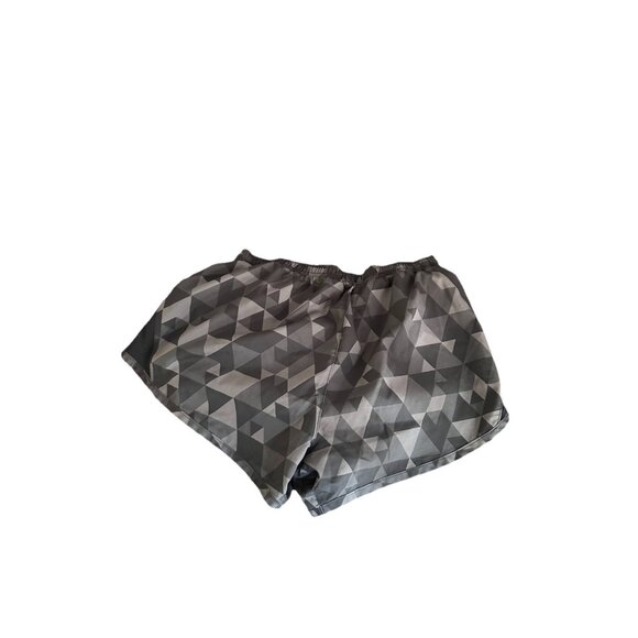 Nike Women's Dri-Fit Printed 5K Tempo Running Shorts 575097-010 Sz XS Blk Grey - Picture 2 of 3
